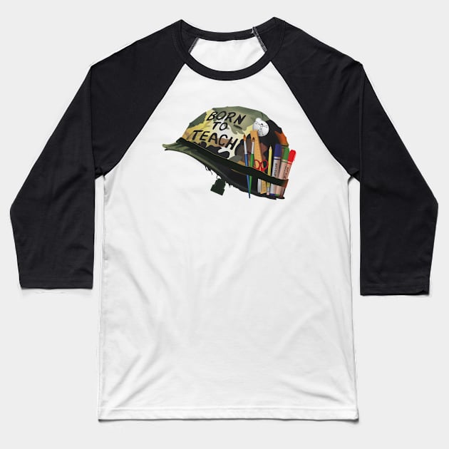 Born to teach Art Baseball T-Shirt by Manikool